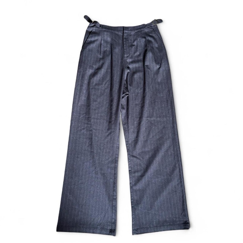 Heartloom high waist wide leg pinstripe trouser pants